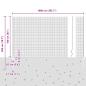 Preview: Zaun mit Pfosten Grau 1,6 x 10 m Stahl und PVC