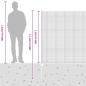 Preview: Zaun mit Pfosten Grau 1,6 x 10 m Stahl und PVC