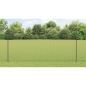 Preview: Zaun mit Pfosten Grau 1,6 x 10 m Stahl und PVC