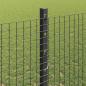 Preview: Geschweißter Drahtzaun mit Pfosten 25 x 1,2 m Grau Netz