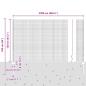 Preview: Zaun mit Pfosten Grau 1,2 x 25 m Stahl und PVC