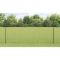 Preview: Zaun mit Pfosten Grau 1,2 x 25 m Stahl und PVC