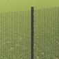 Preview: Zaun mit Pfosten Grau 1.6 x 25 m Stahl und PVC