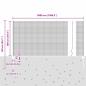 Preview: Zaun mit Pfosten Grau 1 x 50 m Stahl und PVC