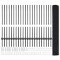 Preview: Zaun mit Pfosten Grau 1 x 50 m Stahl und PVC