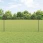 Preview: ARDEBO.de - Zaun mit Pfosten Grau 1 x 50 m Stahl und PVC