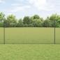 Preview: ARDEBO.de - Zaun mit Pfosten Grau 1,2 x 50 m Stahl und PVC