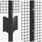 Preview: Zaun mit Pfosten Grau 1,2 x 50 m Stahl und PVC