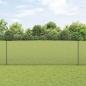 Preview: ARDEBO.de - Zaun mit Pfosten Grau 1,4 x 50 m Stahl und PVC