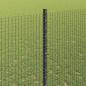 Preview: Geschweißter Drahtzaun mit Pfosten 50 x 1,4 m Grau Netz