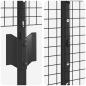 Preview: Zaun mit Pfosten Grau 1,4 x 50 m Stahl und PVC