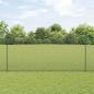 Preview: ARDEBO.de - Zaun mit Pfosten Grau 1,5 x 50 m Stahl und PVC