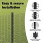 Preview: Zaun mit Pfosten Grau 1,5 x 50 m Stahl und PVC
