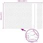 Preview: Zaun mit Pfosten Grün 1,2 x 10 m Stahl und PVC