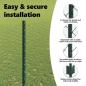 Preview: Zaun mit Pfosten Grün 1,4 x 10 m Stahl und PVC