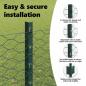Preview: Zaun mit Pfosten Grün 1,2 x 25 m Stahl