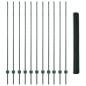 Preview: Sechseckzaun mit Pfosten 25 x 1,5 m PVC-beschichteter Stahl