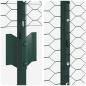 Preview: Zaun mit Pfosten Grün 1,4 x 50 m Stahl und PVC