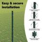 Preview: Zaun mit Pfosten Grün 1,4 x 50 m Stahl und PVC