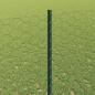 Preview: Zaun mit Pfosten Grün 1,4 x 50 m Stahl und PVC