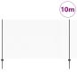 Preview: Zaun mit Pfosten Grau 1,4 x 10 m Stahl und PVC
