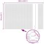 Preview: Zaun mit Pfosten Grau 1,5 x 10 m Stahl und PVC