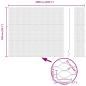 Preview: Zaun mit Pfosten Grau 1,5 x 10 m Stahl und PVC
