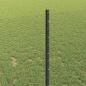 Preview: Zaun mit Pfosten Grau 1 x 25 m Stahl