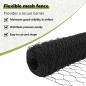 Preview: Zaun mit Pfosten Grau 1 x 25 m Stahl