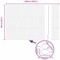 Preview: Zaun mit Pfosten Grau 1 x 25 m Stahl