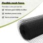 Preview: Zaun mit Pfosten Grau 1,2 x 25 m Stahl