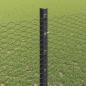 Preview: Zaun mit Pfosten Grau 1,2 x 25 m Stahl