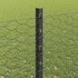 Preview: Sechseckzaun mit Pfosten 25 x 1,2 m PVC-beschichteter Stahl