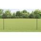 Preview: Sechseckiger Zaun mit Pfosten 25 x 1,2 m Grau Netz