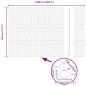 Preview: Zaun mit Pfosten Grau 1,2 x 25 m Stahl