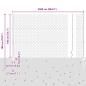Preview: Zaun mit Pfosten Grau 1,4 x 25 m Stahl