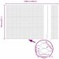 Preview: Zaun mit Pfosten Grau 1,5 x 25 m Stahl