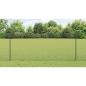 Preview: Zaun mit Pfosten Grau 1 x 50 m Stahl und PVC