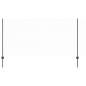Preview: Zaun mit Pfosten Grau 1,2 x 50 m Stahl und PVC