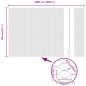 Preview: Zaun mit Pfosten Grau 1,5 x 50 m Stahl und PVC