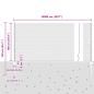 Preview: Zaun mit Pfosten Grau 1 x 100 m Stahl und PVC