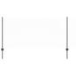 Preview: Zaun mit Pfosten Grau 1 x 100 m Stahl und PVC