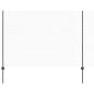 Preview: Zaun mit Pfosten Grau 1,5 x 100 m Stahl und PVC