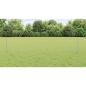 Preview: Zaun mit Pfosten Silber 0,4 x 10 m Stahl