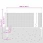 Preview: Zaun mit Pfosten Silber 0,5 x 10 m Stahl