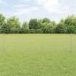 Preview: ARDEBO.de - Zaun mit Pfosten Silber 0,5 x 10 m Stahl