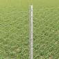 Preview: Zaun mit Pfosten Silber 0,6 x 10 m Stahl