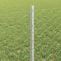 Preview: Zaun mit Pfosten Silber 0,6 x 10 m Stahl
