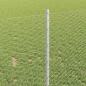 Preview: Sechseckzaun mit Pfosten 10 x 1 m Verzinkter Stahl Silber Netz