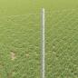 Preview: Sechseckzaun mit Pfosten 10 x 1 m Verzinkter Stahl Silber Netz
